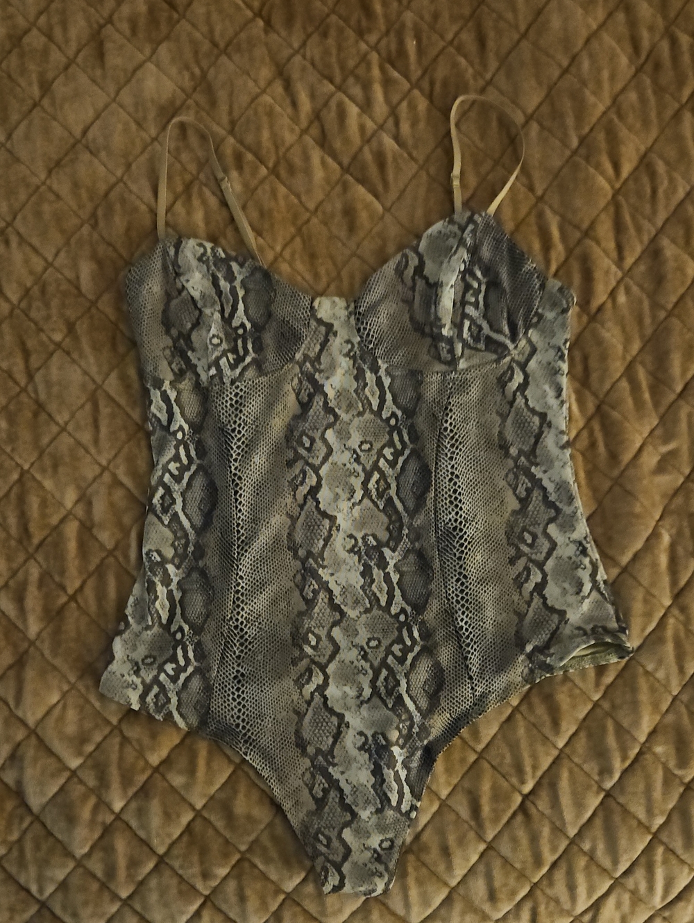 AFRM Snakeskin Bodysuit